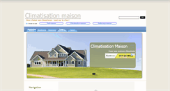 Desktop Screenshot of climatisationmaison.com