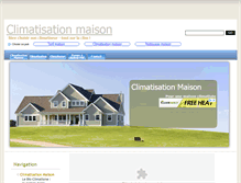 Tablet Screenshot of climatisationmaison.com
